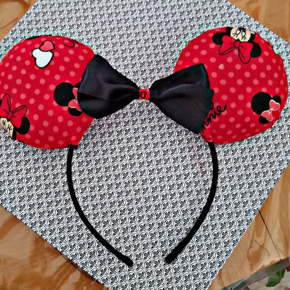 Custom made Minnie Mouse Ears headband